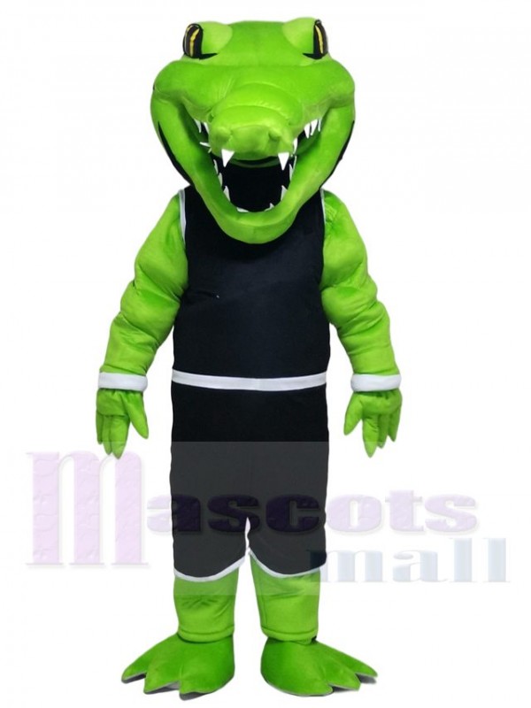 Power Gator with Sport Suit Mascot Costumes Animal