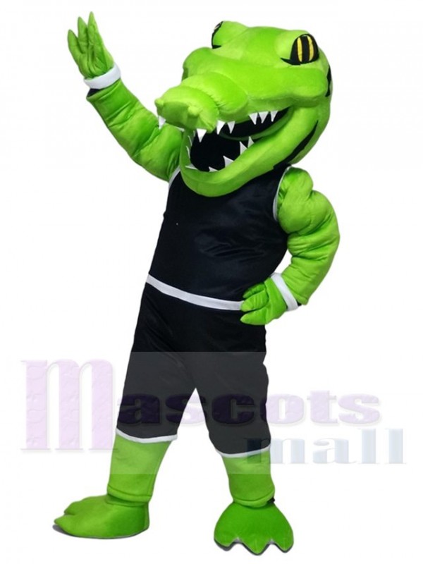 Power Gator with Sport Suit Mascot Costumes Animal