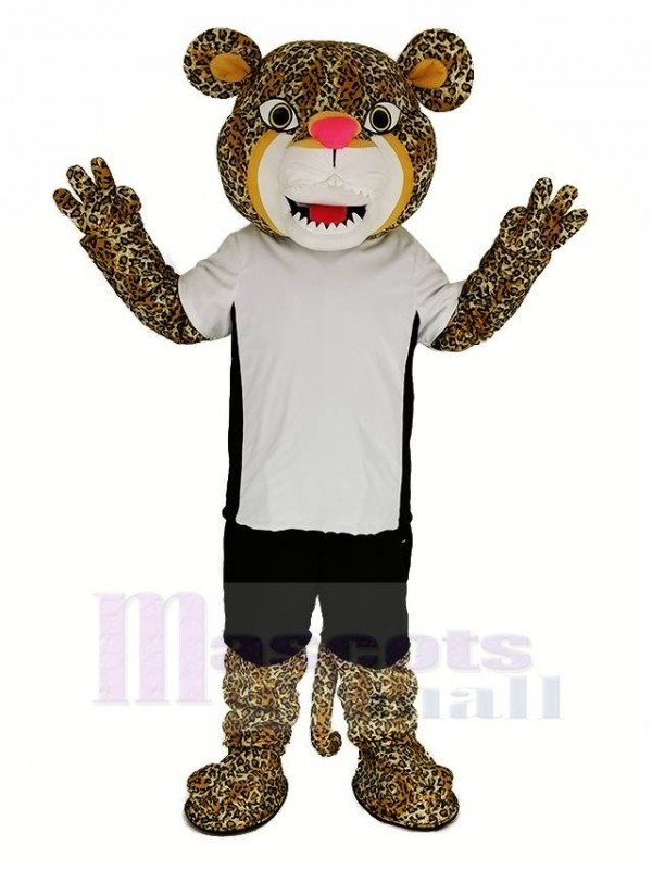 Power Jaguar with T-shirt Mascot Costume Animal
