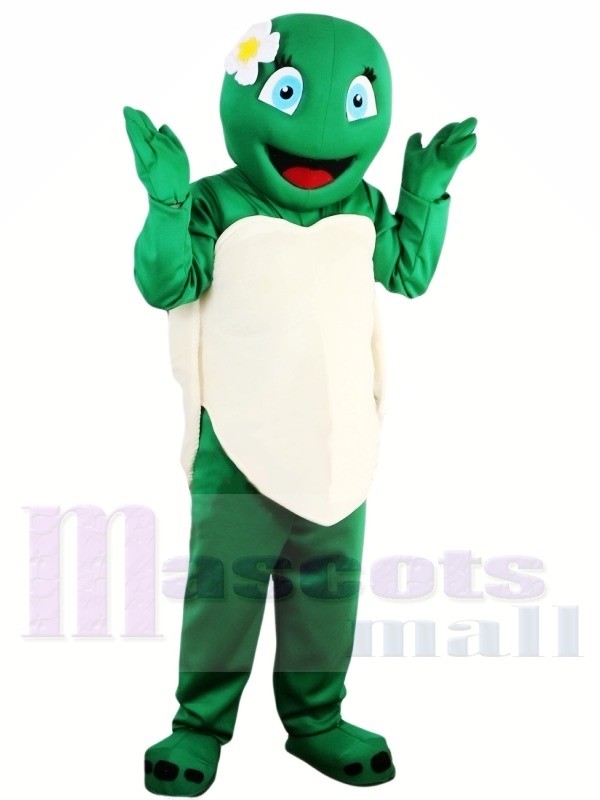 Hot Sale Girl Green Tortoise Turtle Mascot Costume Adult School Performance