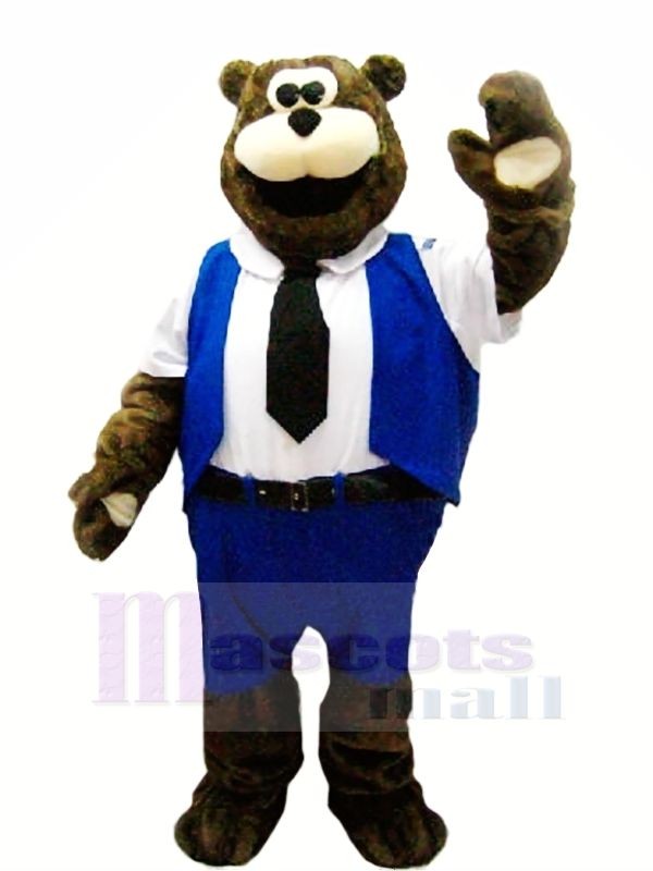 Worker Bear Mascot Costumes Cartoon	