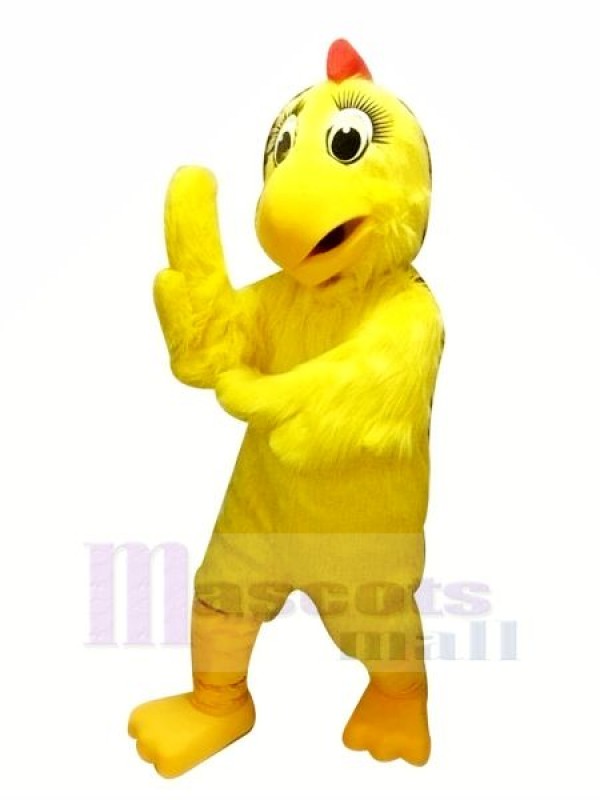Yellow Chicken Hen Mascot Costumes Cartoon