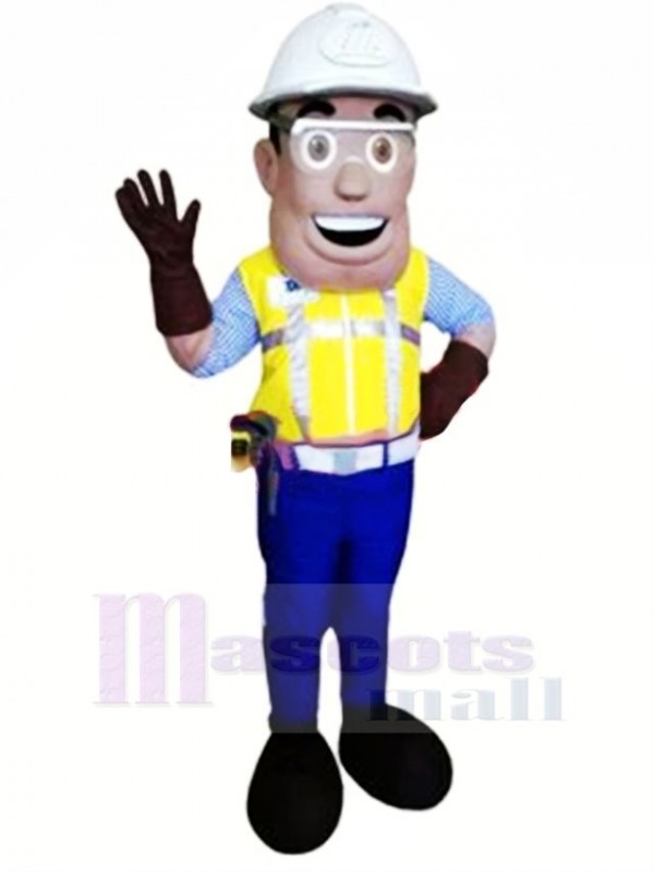 Smiling Engineer Mascot Costume People	