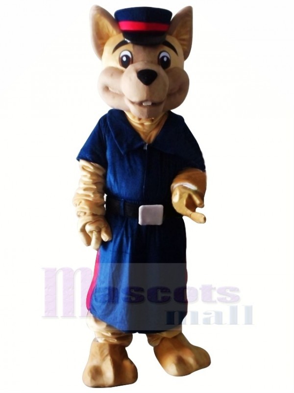 Police Dog Adult Mascot Costume Halloween Christmas Cartoon