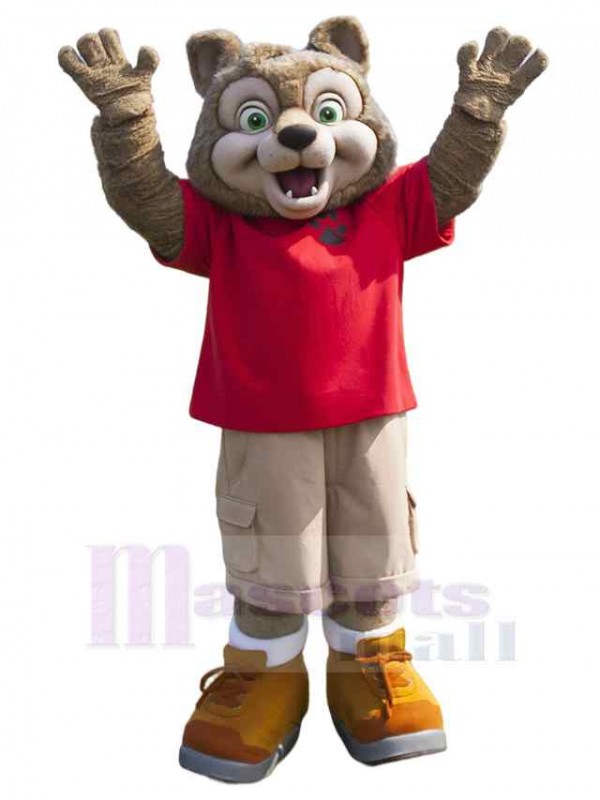 Wolf mascot costume