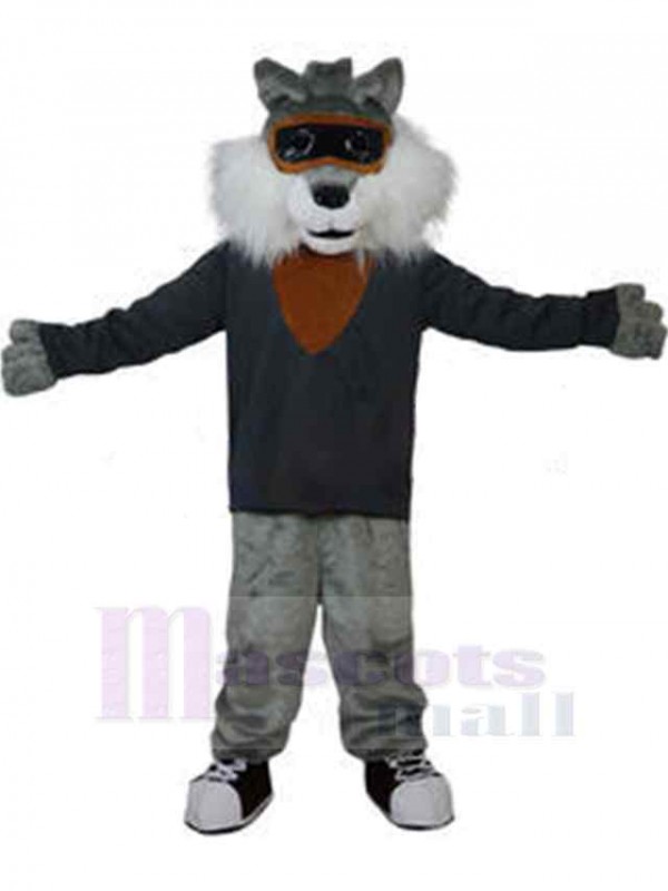 Wolf mascot costume