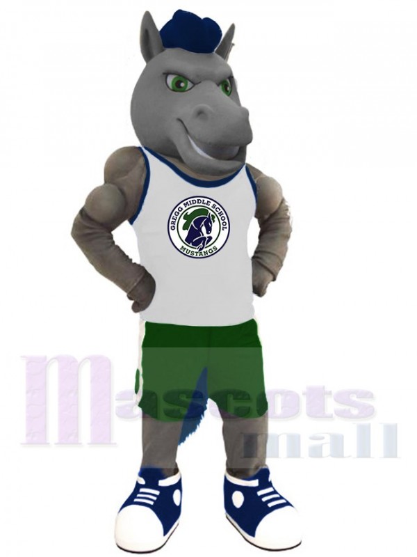 Mustang mascot costume