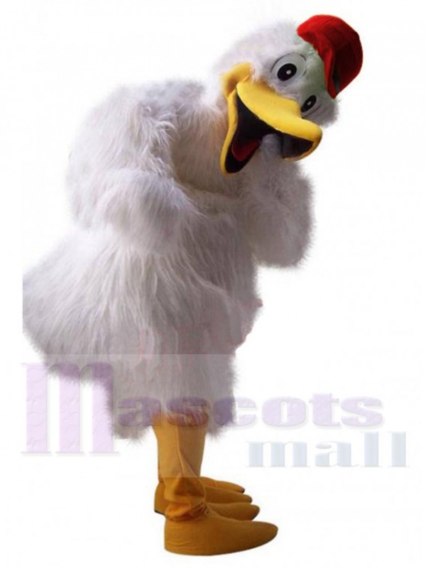 Stork mascot costume