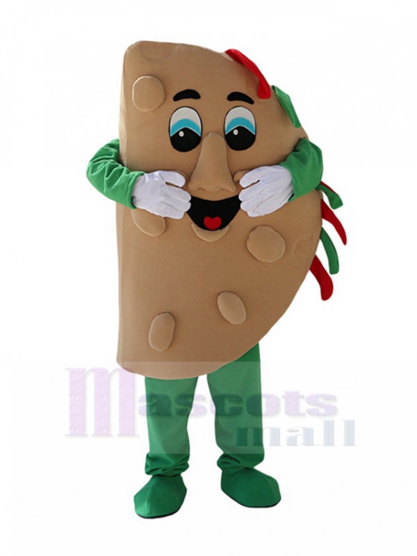 Cute Taco Mascot Costume Cartoon