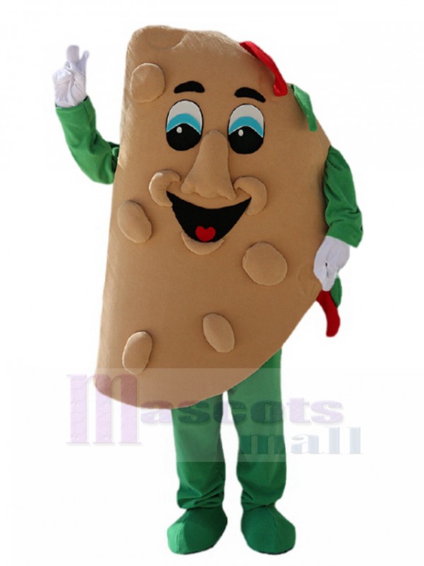 Cute Taco Mascot Costume Cartoon