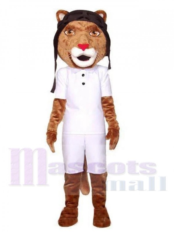 Pilot Lion mascot costume
