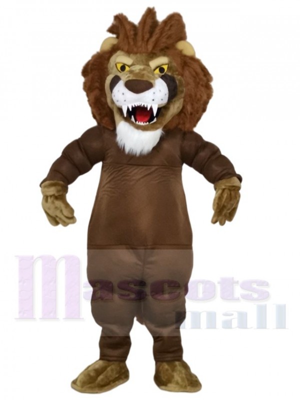Power Muscle Lion Mascot Costumes Animal 