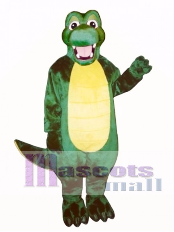 Happy Alligator Mascot Costume