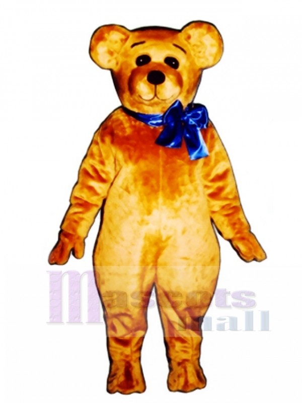 Cute Teddy with Bow Christmas Mascot Costume