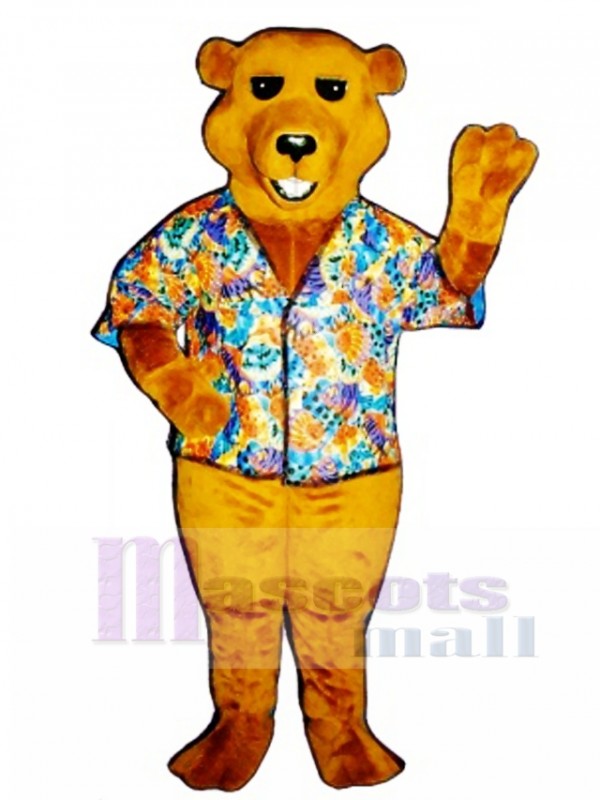 New Barry Bear with Shirt Mascot Costume