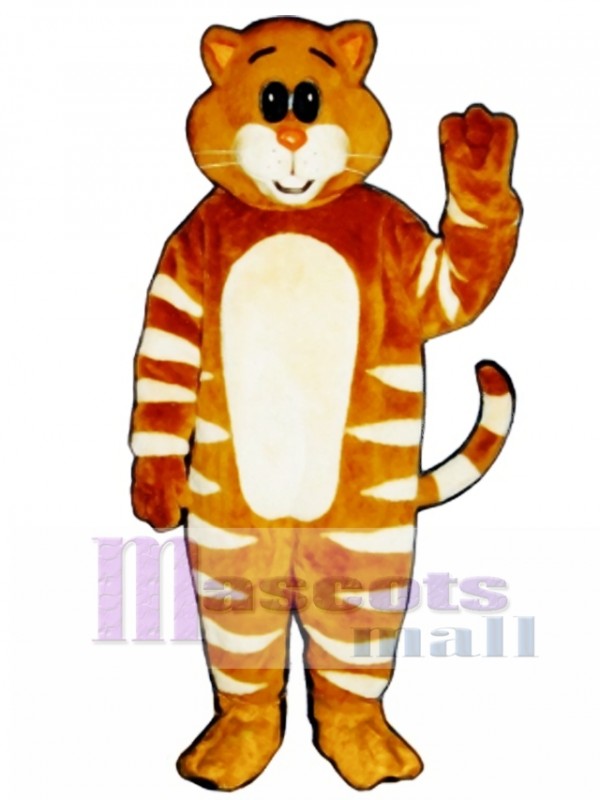 Cute Stripe Cat Mascot Costume