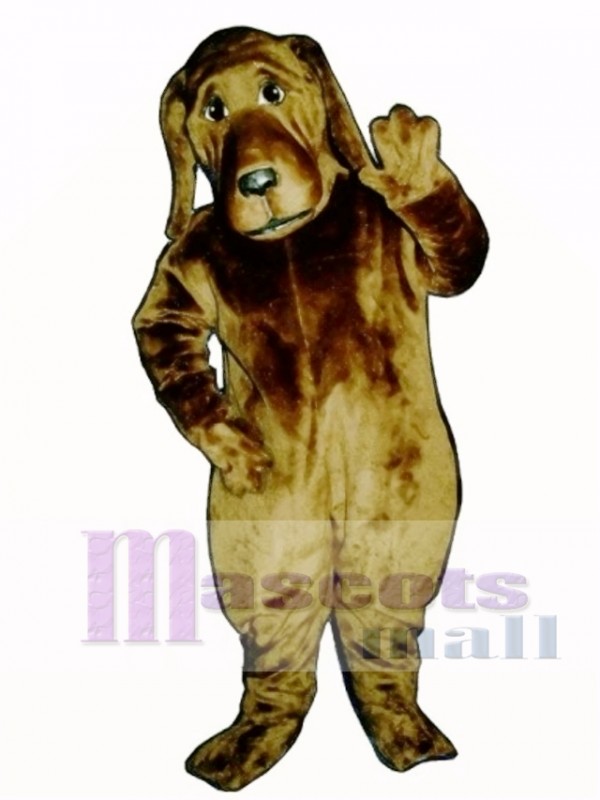 Cute Bloodhound Dog Mascot Costume