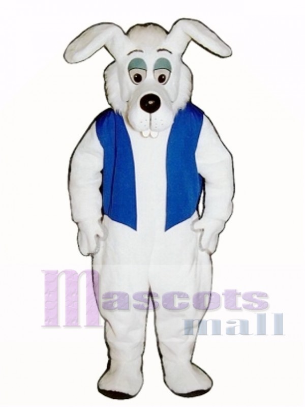 Cute Buck Tooth Dog with Vest Mascot Costume
