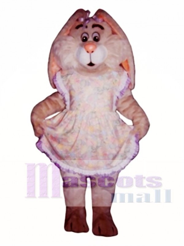Easter Bunny Rabbit with Apron Mascot Costume
