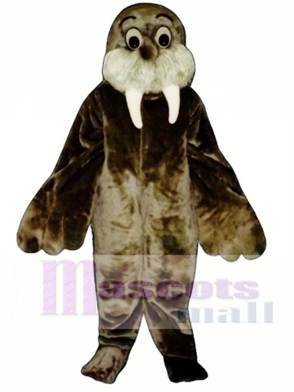 Cute Wally Walrus Mascot Costume