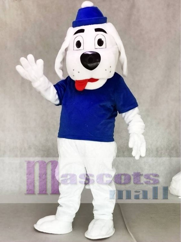 Slush Puppie Dog with Blue Shirt Mascot Costumes Animal