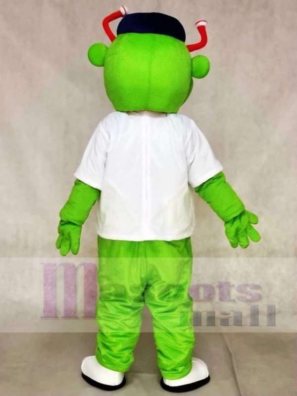 Astros Aliens with White T-shirt Mascot Costume