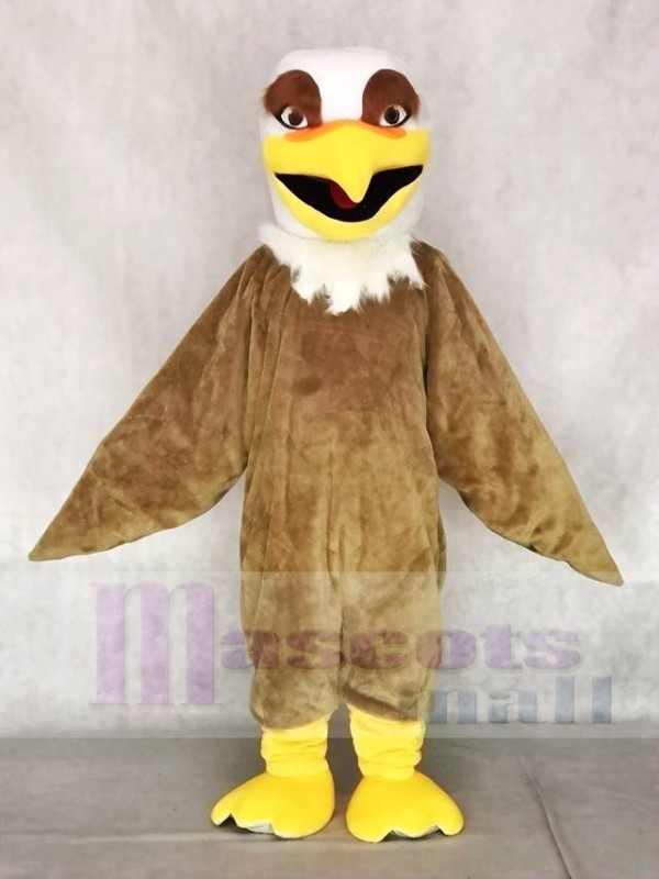 Fierce White Head Brown Hawk Falcon Eagle Mascot Costumes