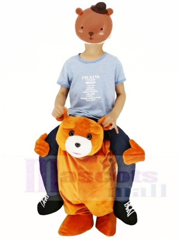 For Children/ Kids Ride on Brown Teddy Bear Carry Me Ride Mascot ...