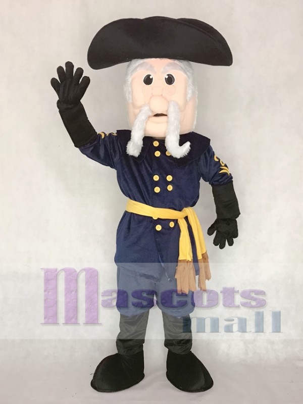 Navy Blue Rebel Mascot Costume
