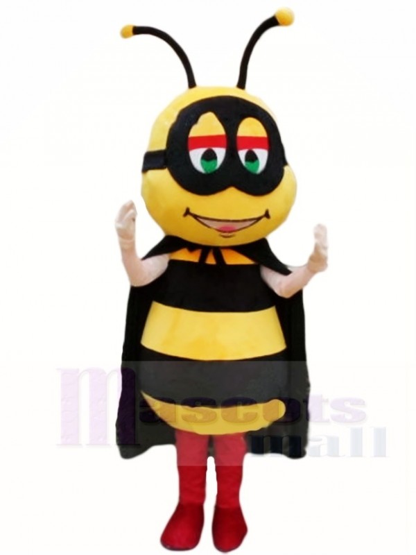 Honeybee with Black Cape Mascot Costumes Insect