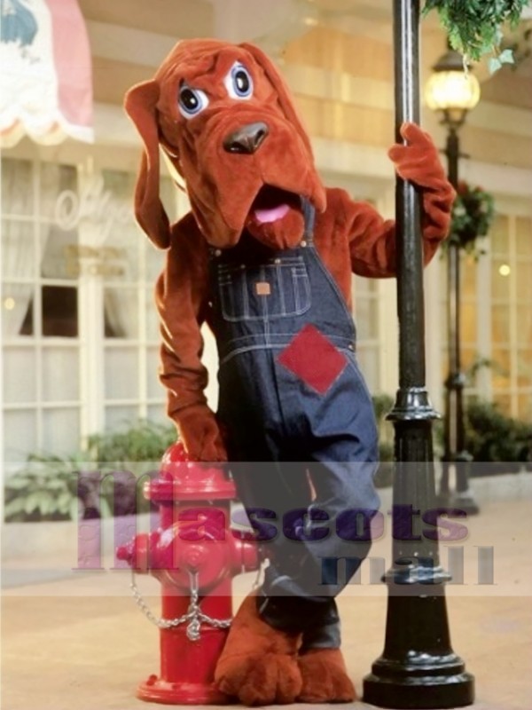 Cute Bloodhound Dog Mascot Costume