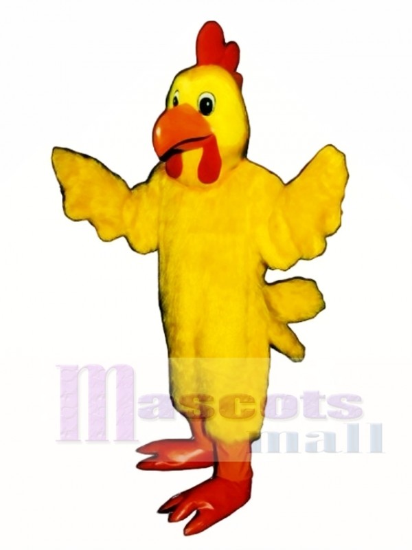 Cute Mrs. Cluck Cock Rooster Mascot Costume