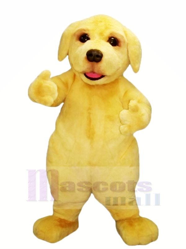 Yellow Furry Dog Mascot Costumes Animal	