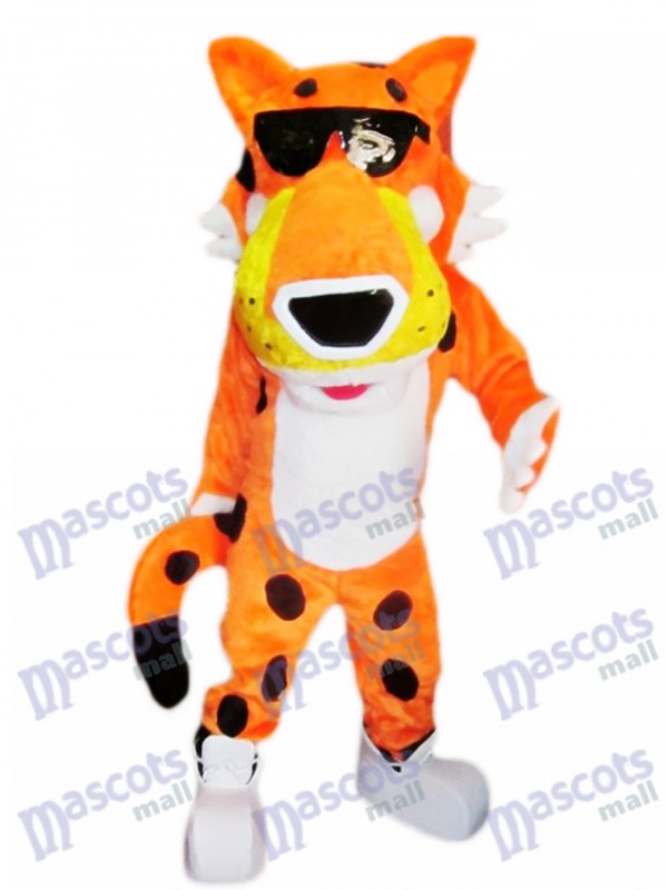 Orange Chester Cheetah Mascot Costume Animal 