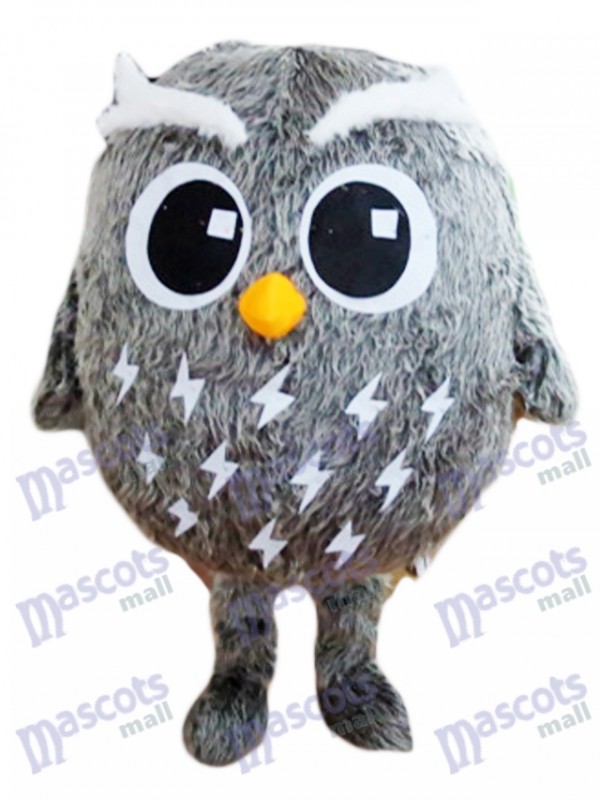 Grey Owl Mascot Costume Bird Animal 