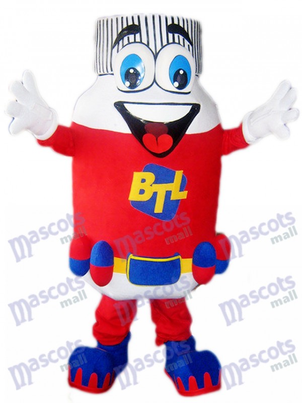 Red Pill Bottle BTL Mascot Costume 