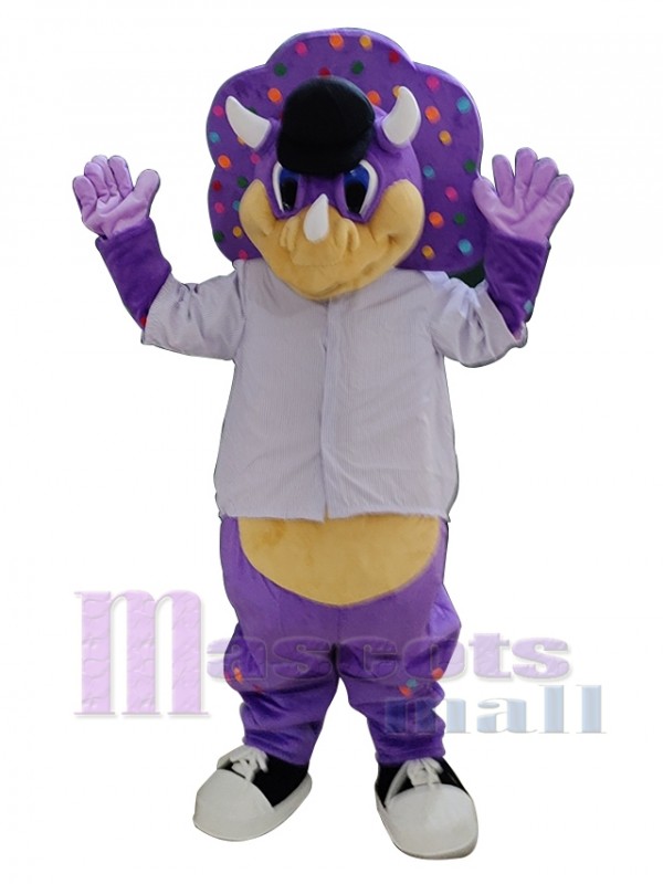 Triceratops mascot costume