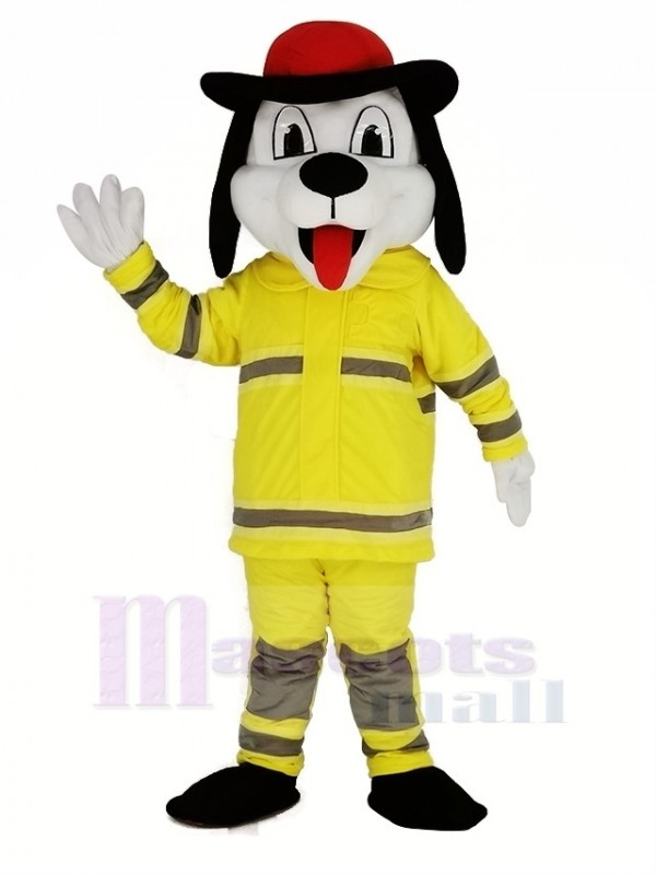 Sparky the Fire Dog Mascot Costume Cartoon