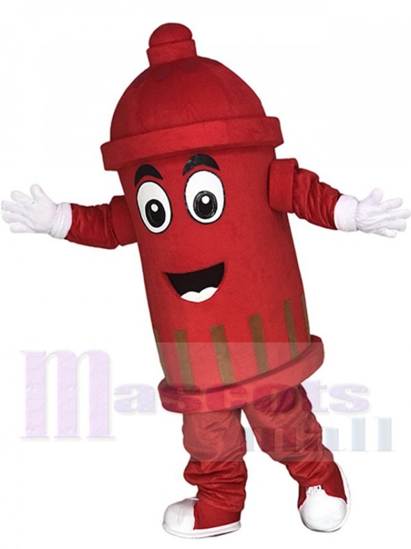 Red Public Utilities Fire Hydrant Mascot Costumes