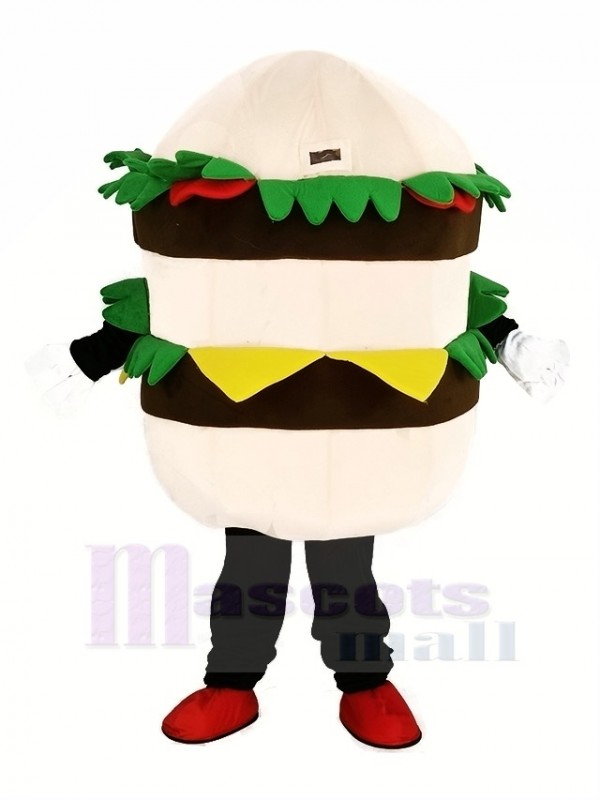 Hamburger with Cheese Mascot Costume Cartoon