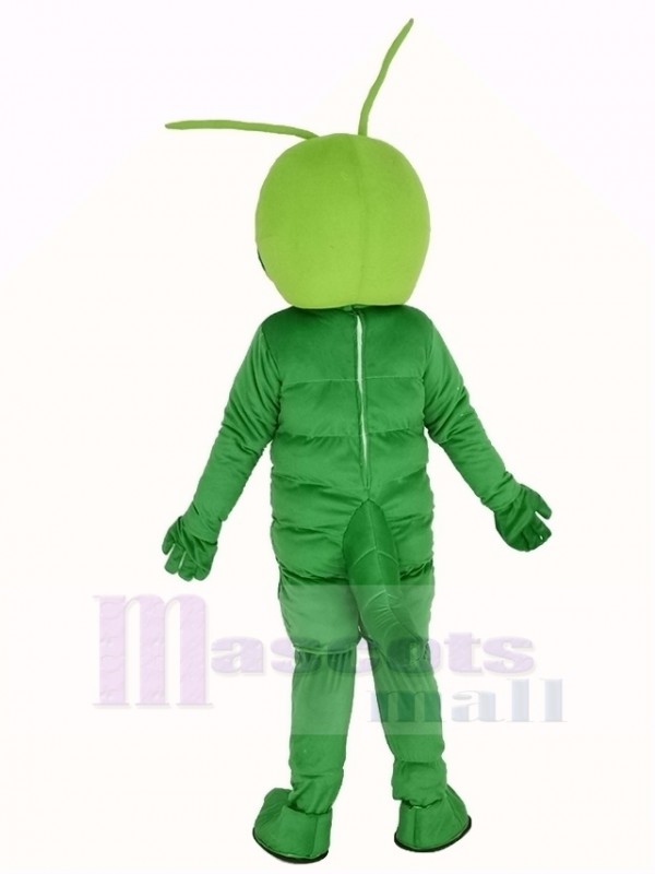 Green Worm Mascot Costume Animal