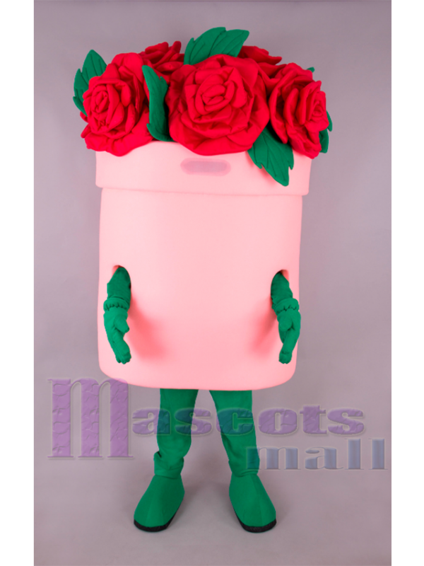 Flower Bucket Mascot Costume