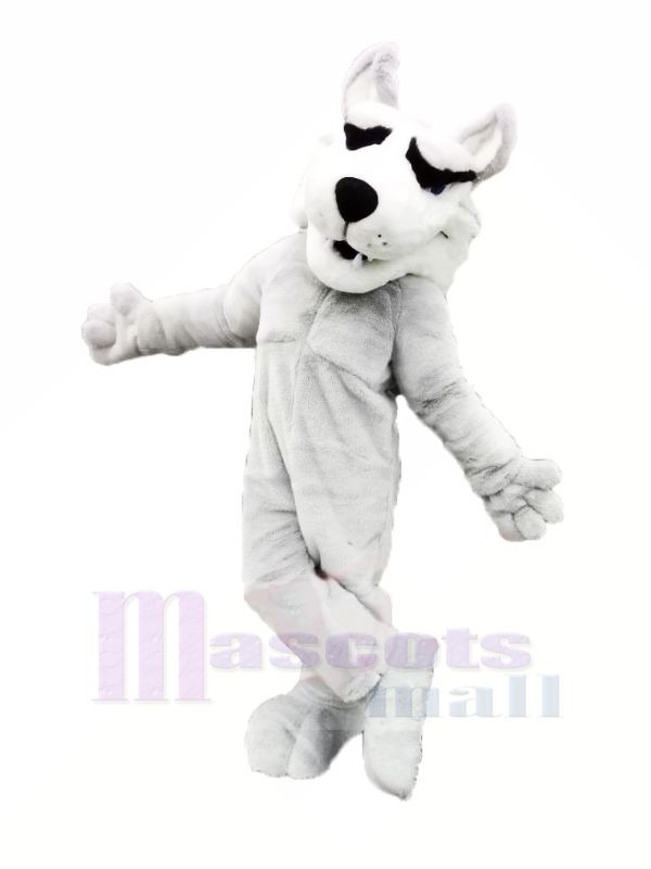 White Husky Mascot Costumes Cartoon