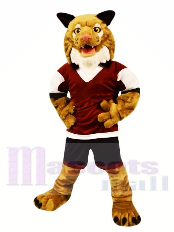 Strong Brown Wildcat Mascot Costumes Animal