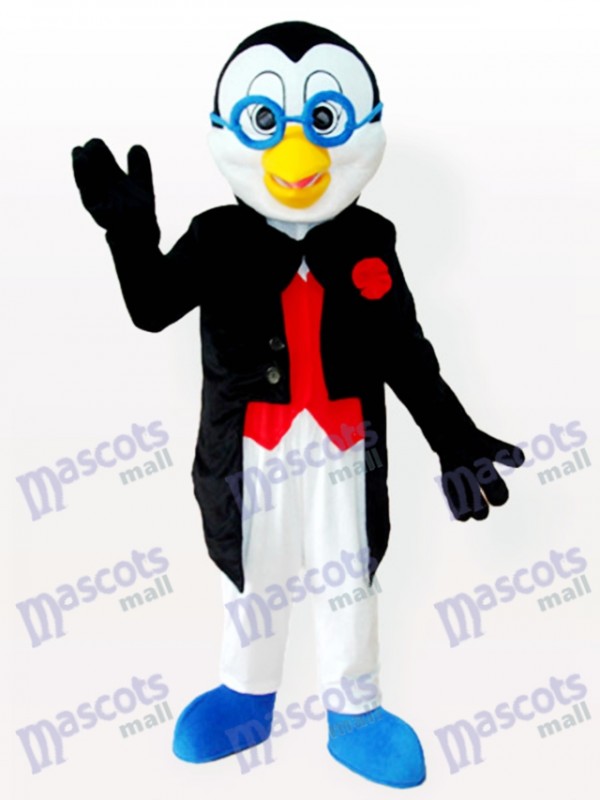 Doctor Penguin in Tuxedo Adult Mascot Costume