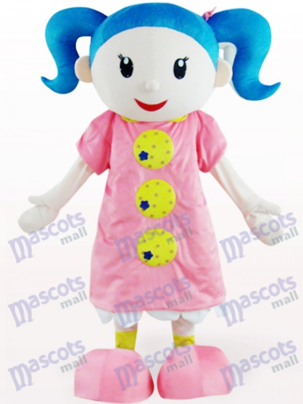 Cute Girl Cartoon Adult Mascot Costume