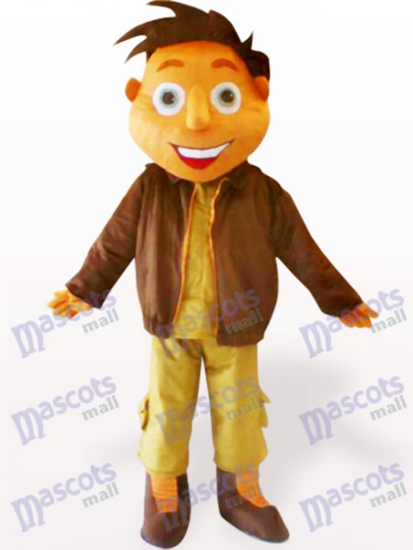 Jacket Boy Cartoon Adult Mascot Costume