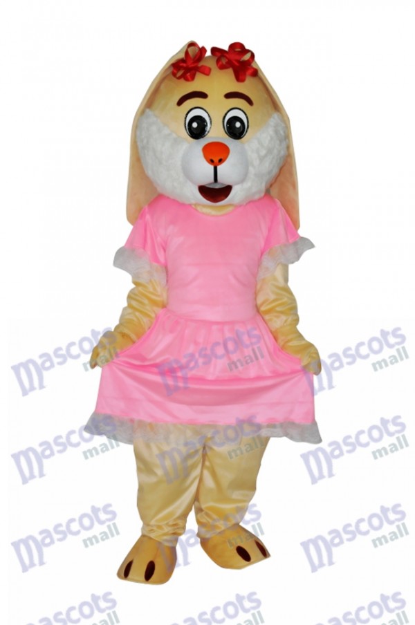 Easter Drooping Ear Rabbit Mascot Adult Costume