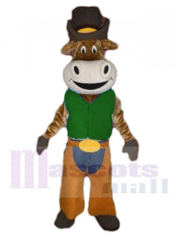 Cowboy Ox Cattle mascot costume