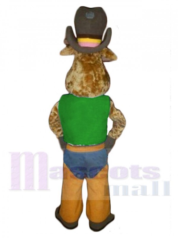 Cowboy Ox Cattle mascot costume